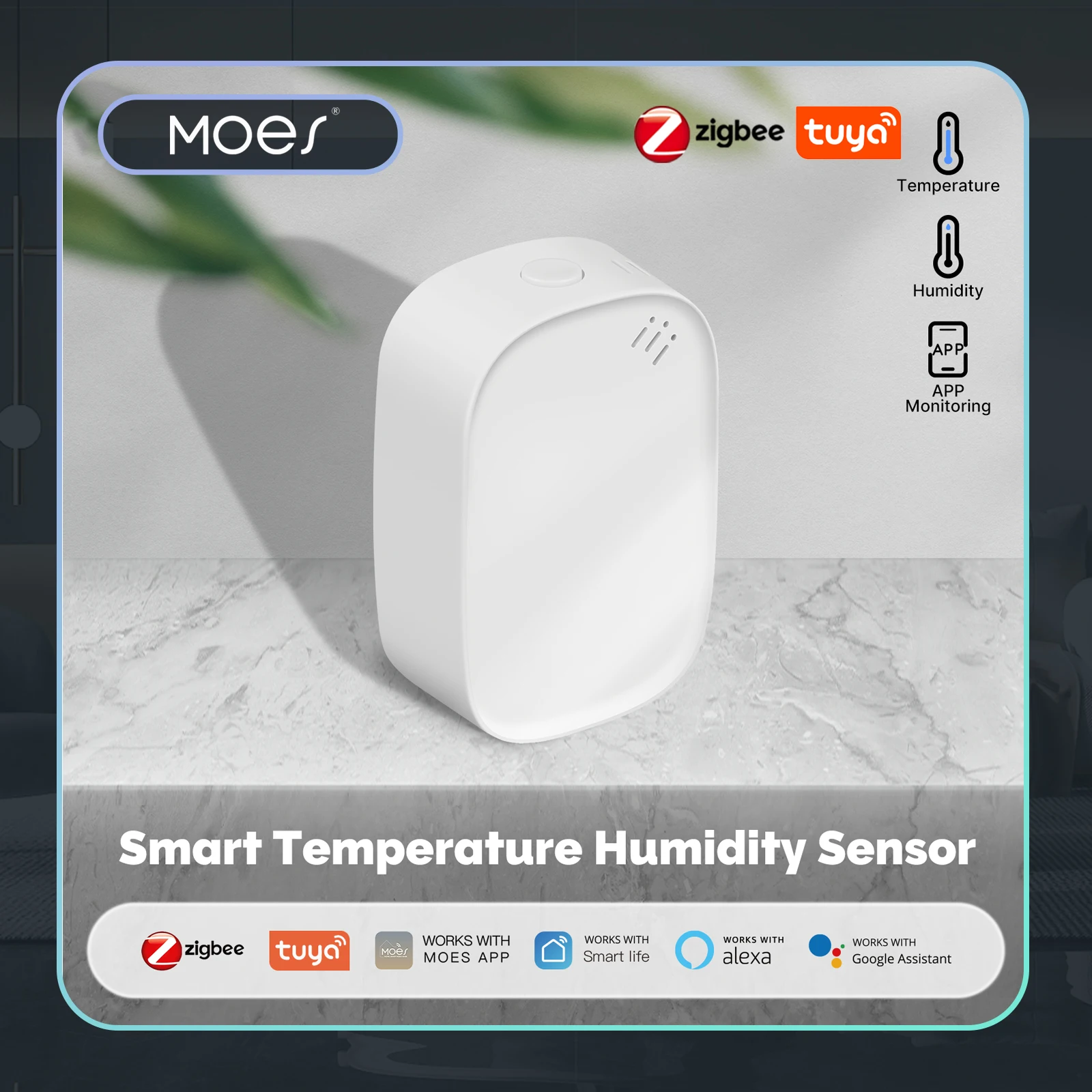 Smart Home Moes - MOES Tuya Zigbee Smart Temperature Humidity