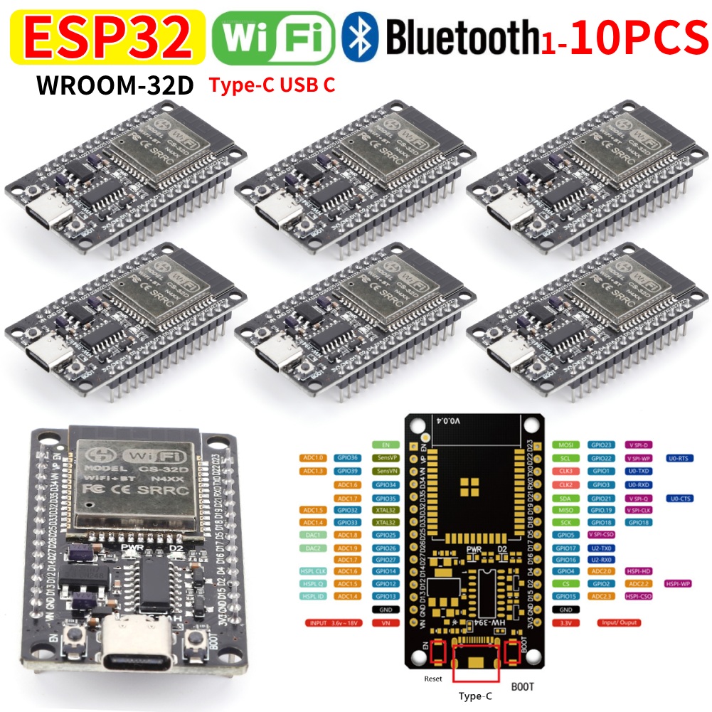 Smart Home Energy - Development Board Module WiFi+Bluetooth-compatible ESP32 WROOM-32D
