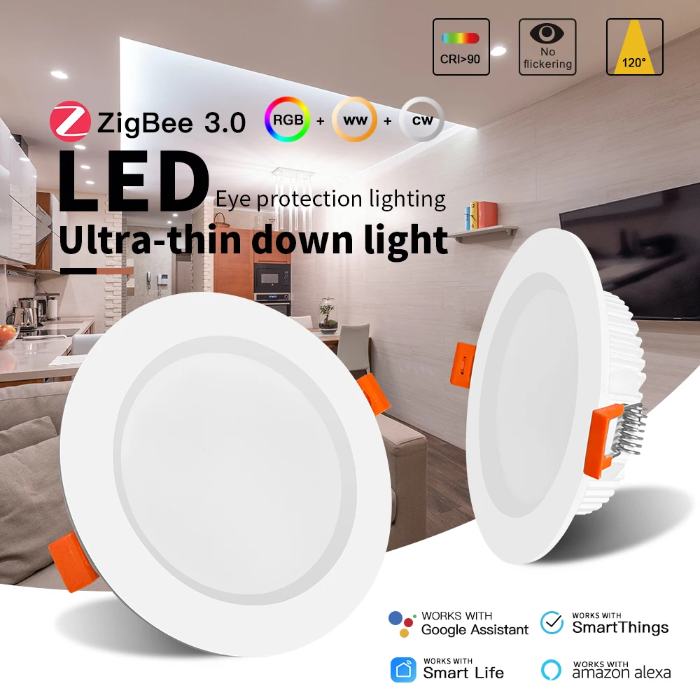 Alexa Compatible Bulb - GLEDOPTO ZigBee3.0 6W 12W 3.5 Inch