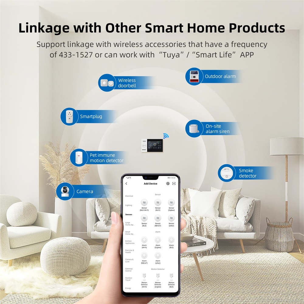 2.4G WIFI Smart GSM Alarm Syst - Smart Home Ecosystems recension och pris