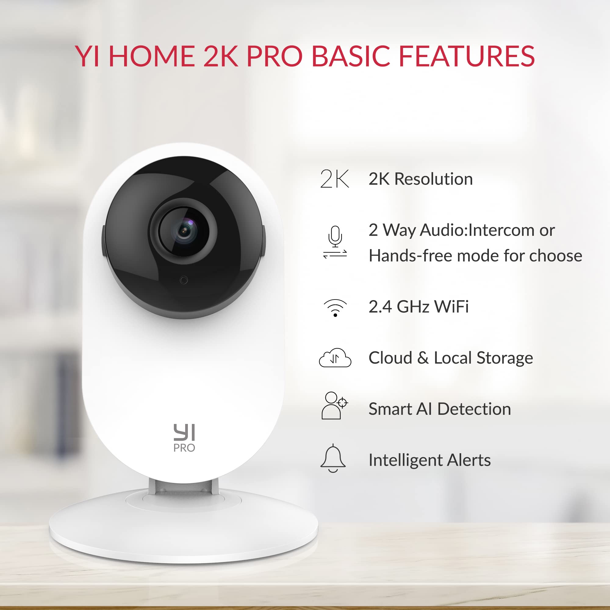 YI Pro 3pc Kits 2K Home Camera - Smart Home Battery Camera Ezviz recension och pris