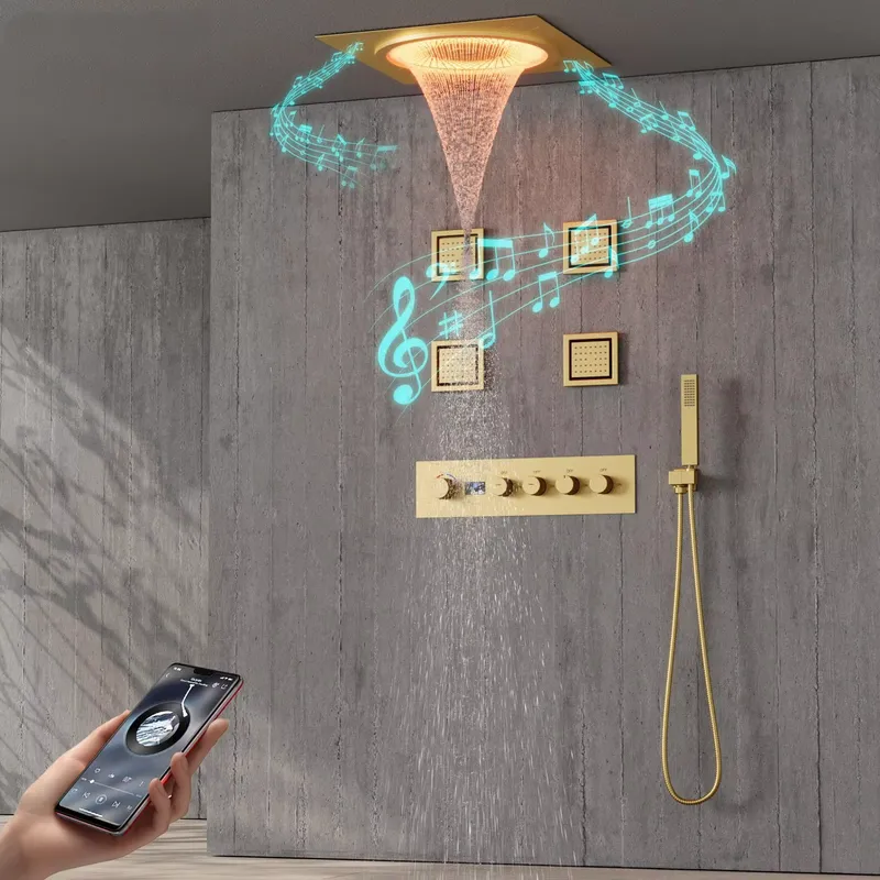 Smart LED Shower Set Bathroom  - Smart Home Hotel recension och pris