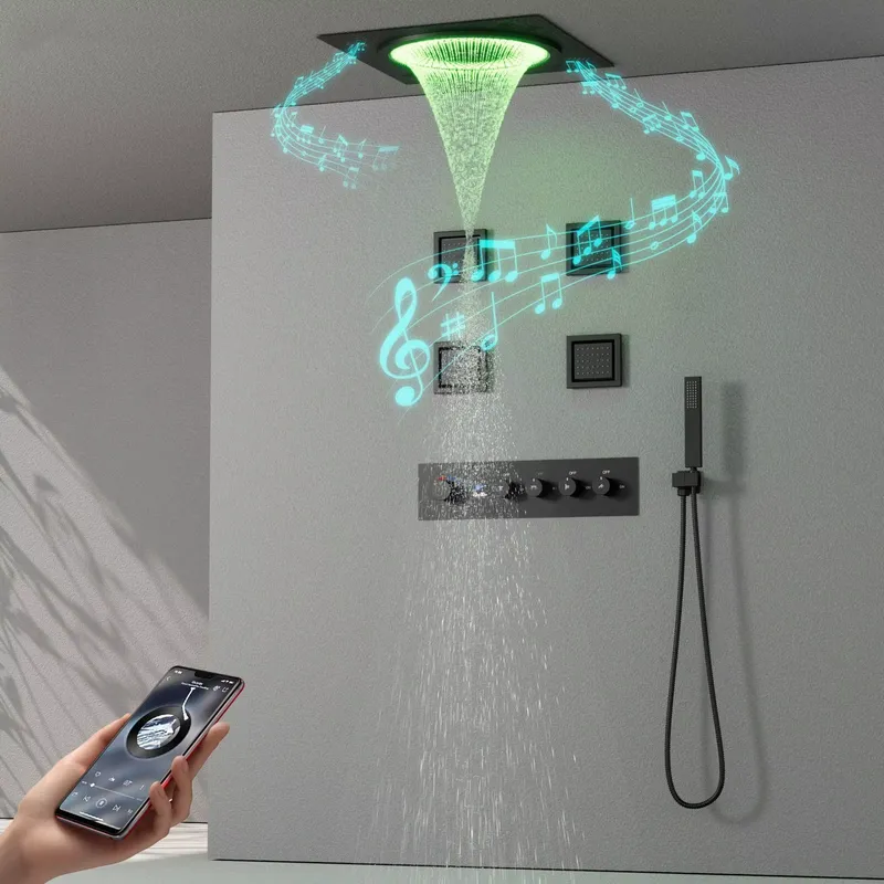 Smart LED Shower Set Bathroom  - Smart Home Hotel recension och pris