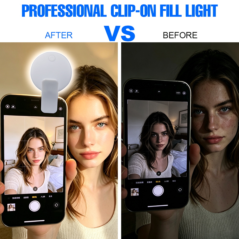 Portable Clip‑on Selfie Fill L - Smart Home Energy recension och pris