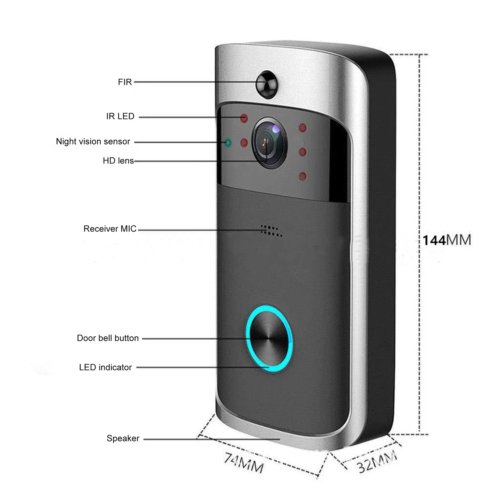 2026 NEW V5 Video Door Bell Wi - Smart Home Cctv recension och pris