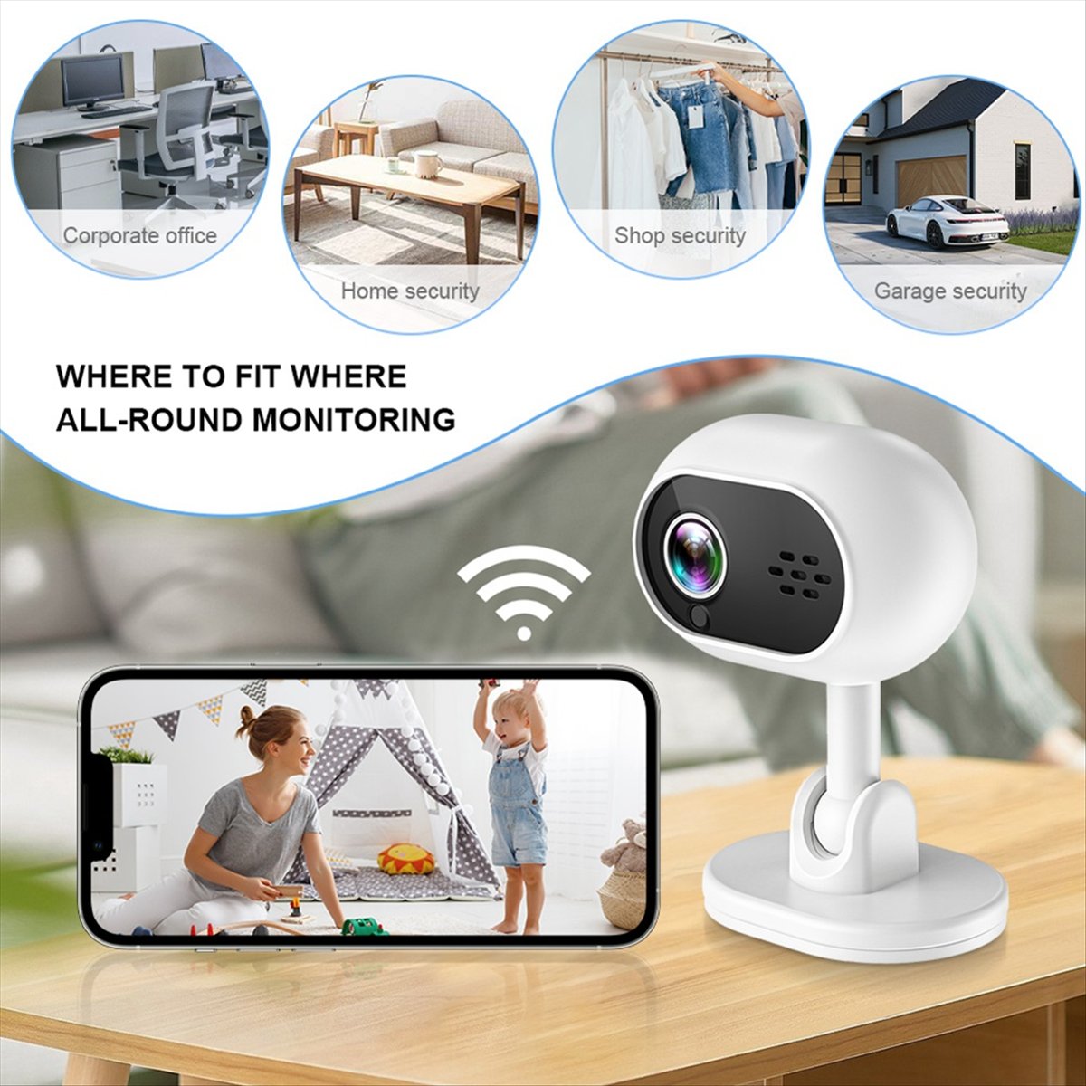A4 1080P Smart Mini Wifi IP Ca - Smart Home Cctv recension och pris