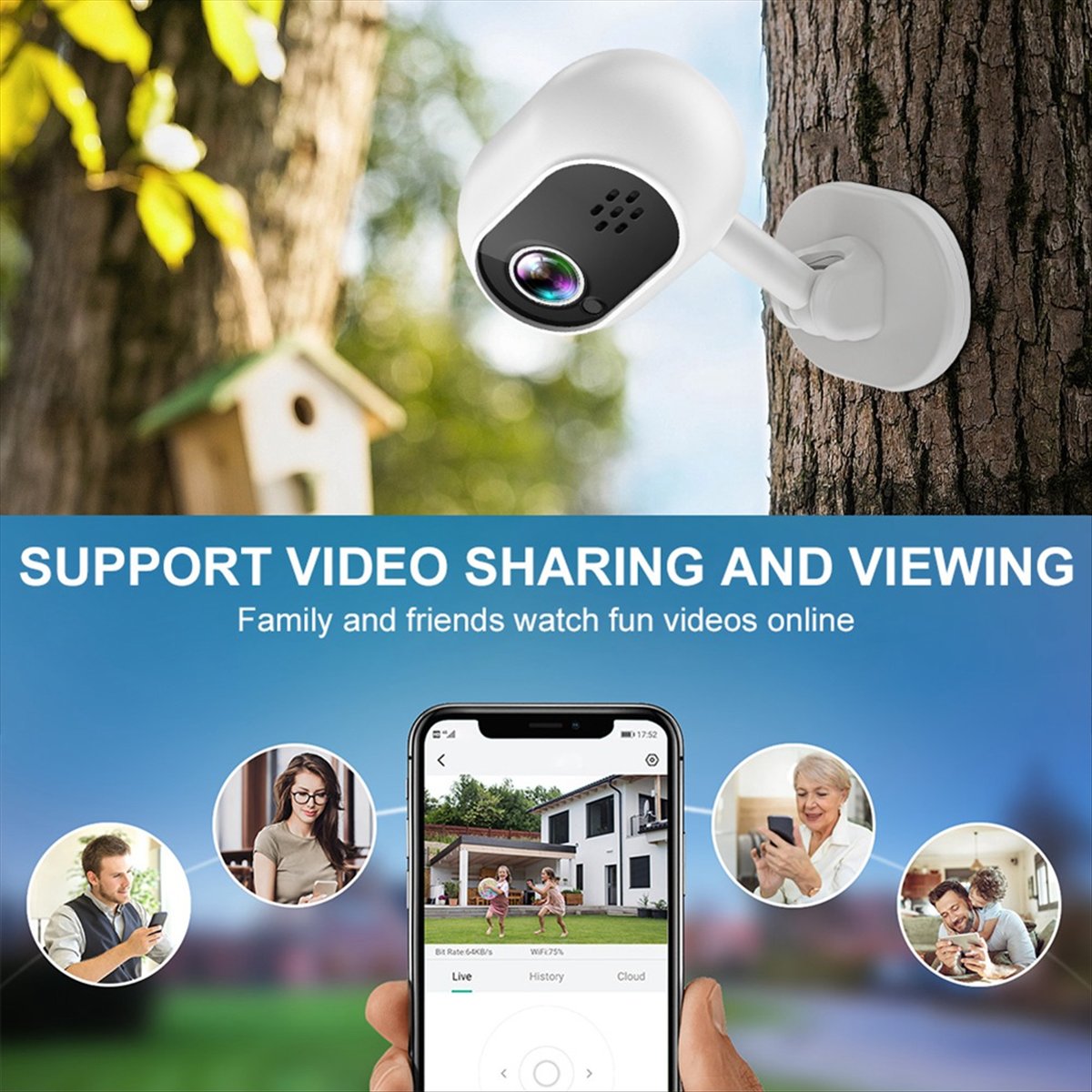 A4 1080P Smart Mini Wifi IP Ca - Smart Home Cctv recension och pris