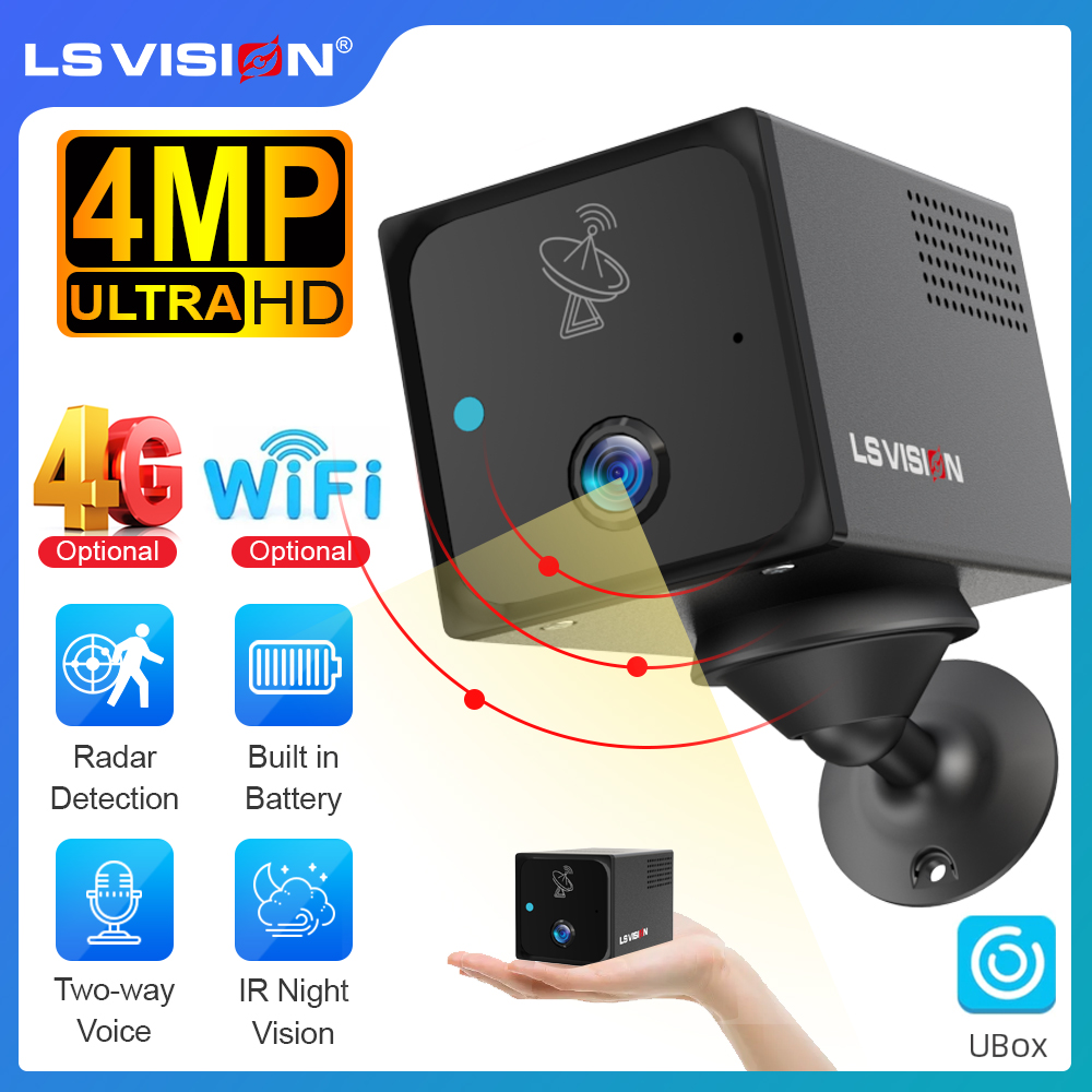 LS VISION 4MP 4G Mini Camera W - Smart Home Battery Camera Ezviz recension och pris