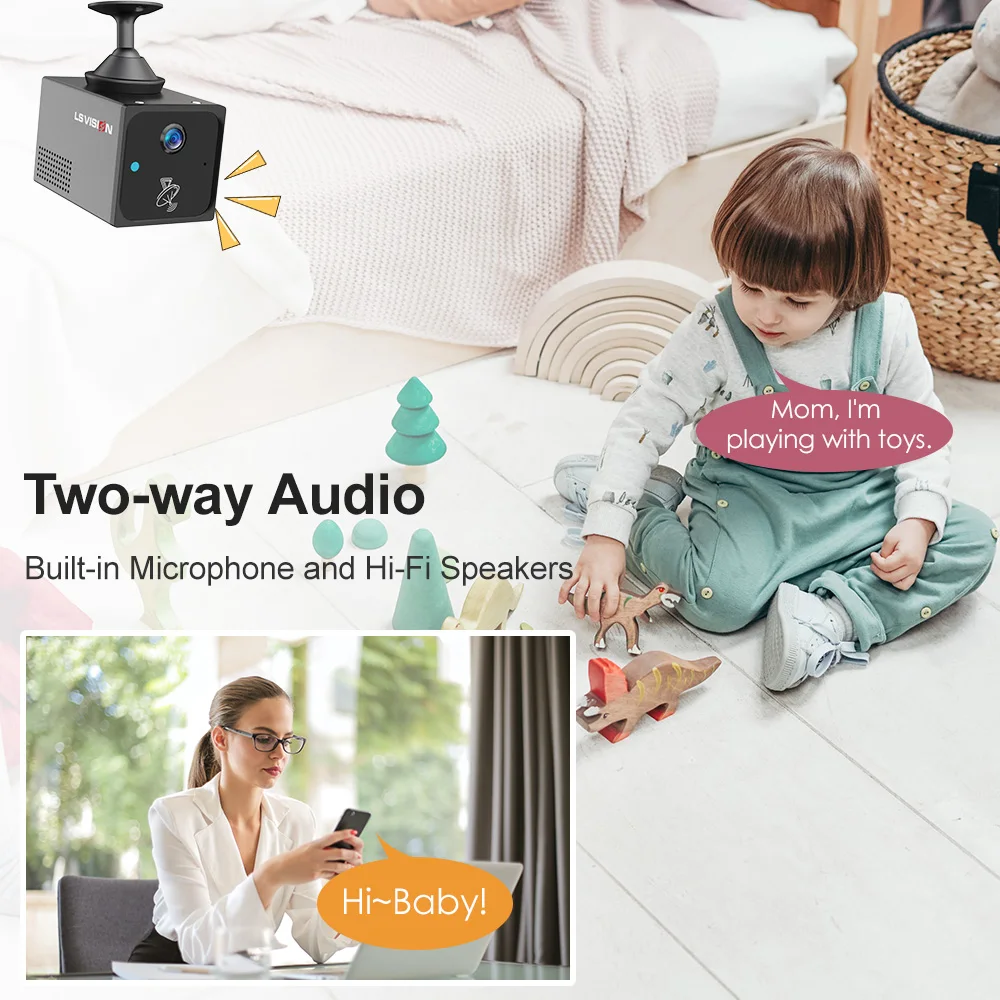 LS VISION 4MP 4G Mini Camera W - Smart Home Battery Camera Ezviz recension och pris