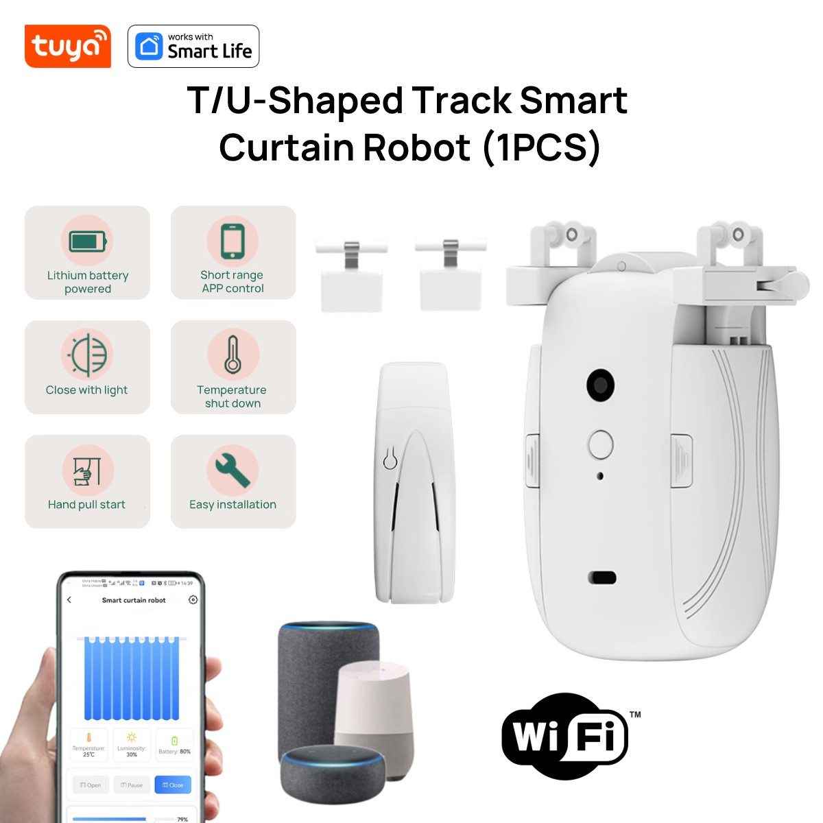 Tuya Smart WiFi Curtain Robot  - Smart Home Living recension och pris