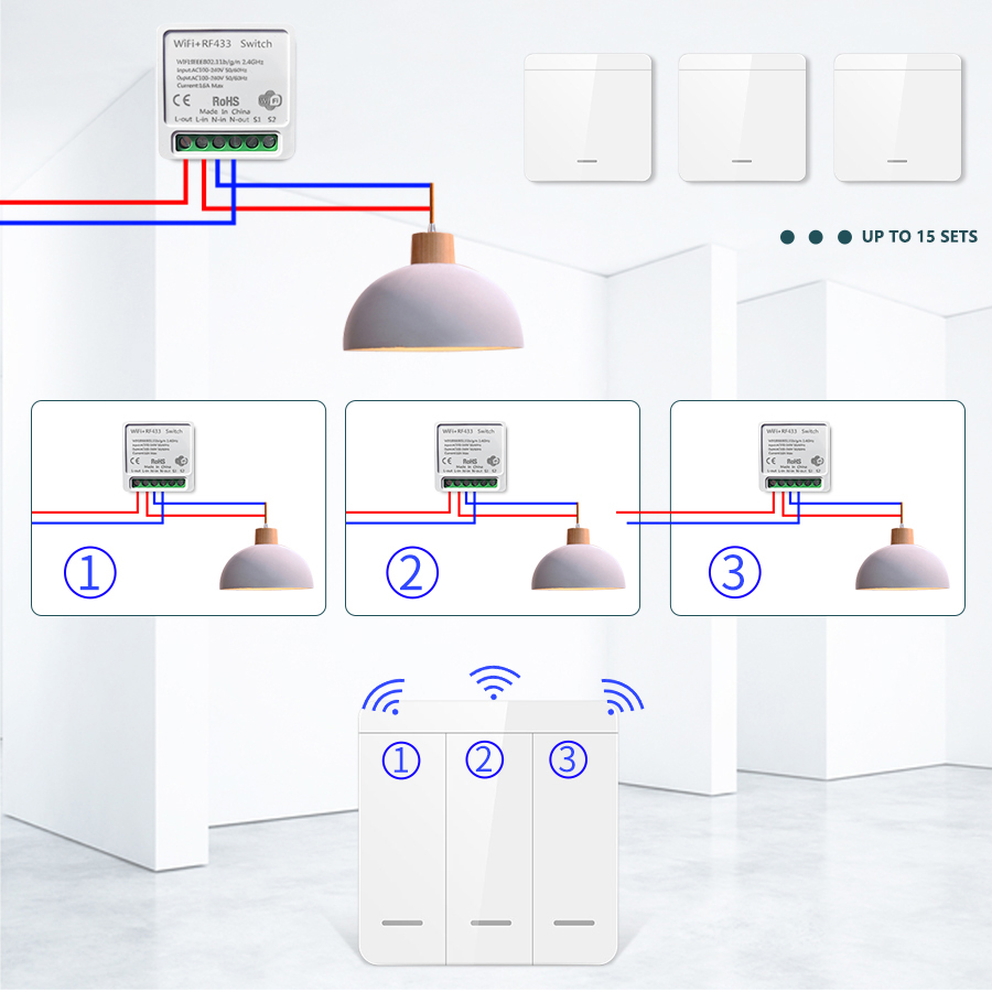 16A/20A Tuya WiFi Smart Switch - Alexa Compatible Bulb recension och pris