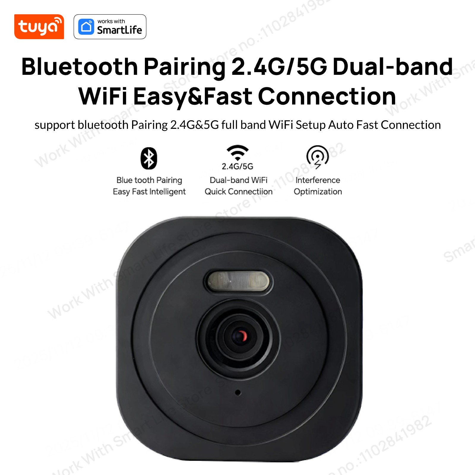 3MP 2K Tuya Window Camera,2.4G - Smart Home Battery Camera Ezviz recension och pris