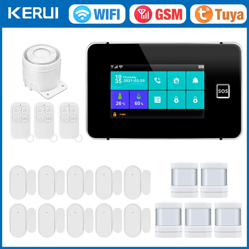 KERUI G60B WIFI GSM Alarm Syst - Smart Home Ecosystems recension och pris
