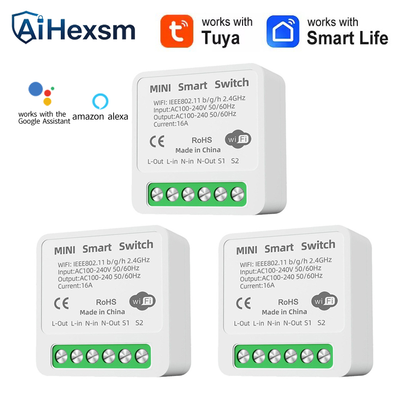 16A Tuya WiFi Smart Switch 2-w - Smart Home Energy recension och pris