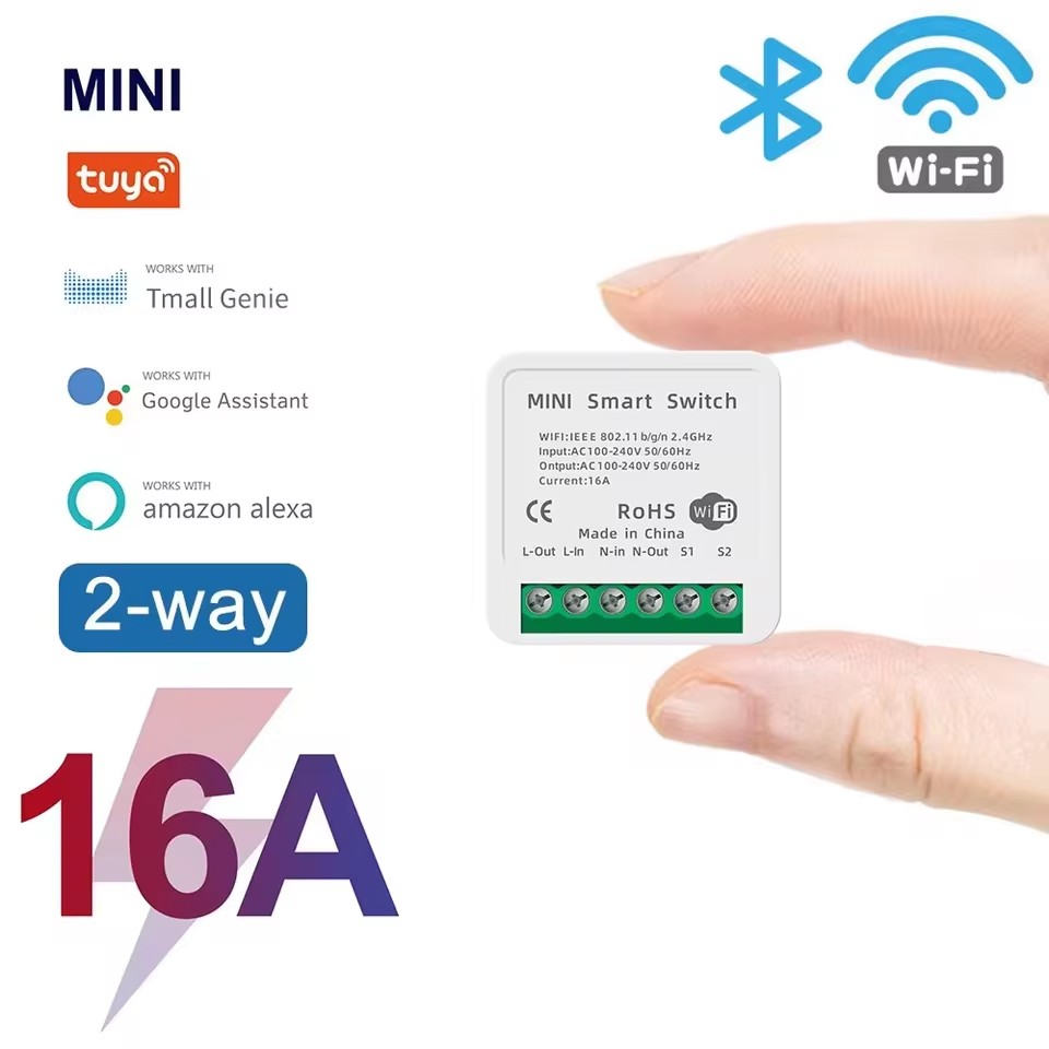 16A Tuya WiFi Smart Switch 2-w - Smart Home Energy recension och pris