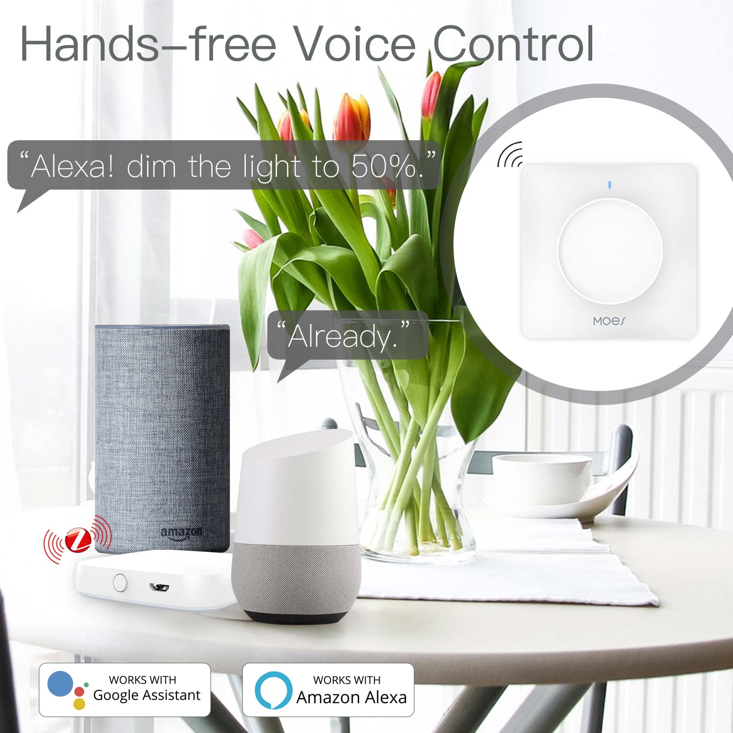 MOES Tuya Zigbee Smart Rotary  - Smart Home Moes recension och pris