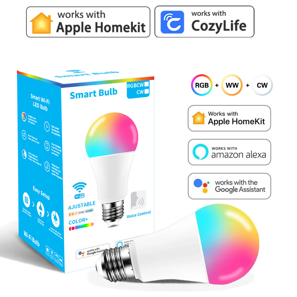 9W WiFi Homekit Light Lamp E27 - Alexa Compatible Bulb recension och pris