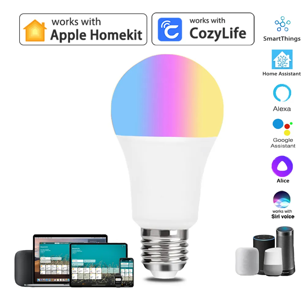 9W WiFi Homekit Light Lamp E27 - Alexa Compatible Bulb recension och pris