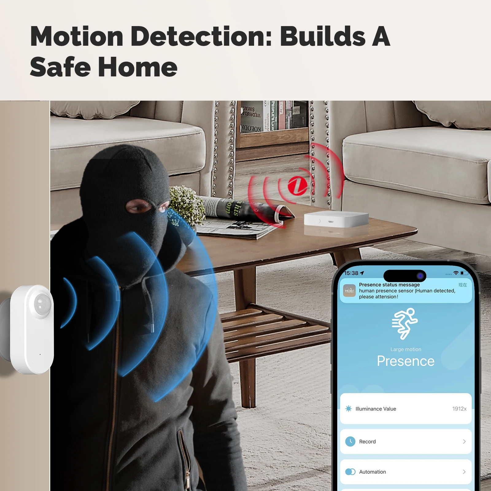 MOES Tuya ZigBee Human Presenc - Smart Home Moes recension och pris