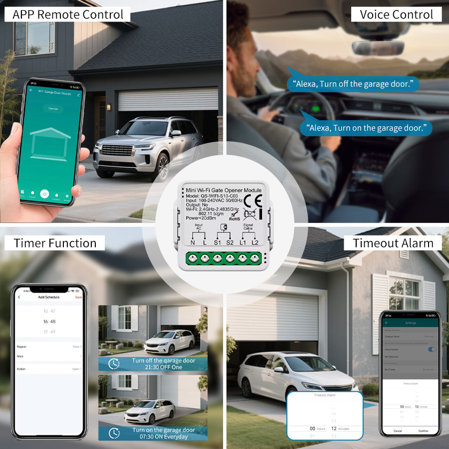 Tuya Smart WiFi or Zigbee Gara - Smart Home Matter recension och pris