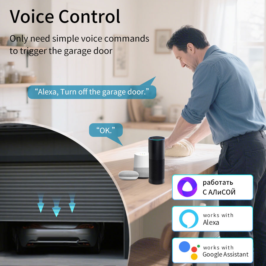 Tuya Smart WiFi or Zigbee Gara - Smart Home Matter recension och pris