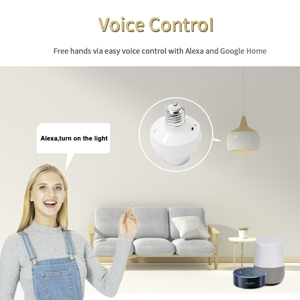 EWelink E27 Lamp Holder Remote - Alexa Compatible Bulb recension och pris