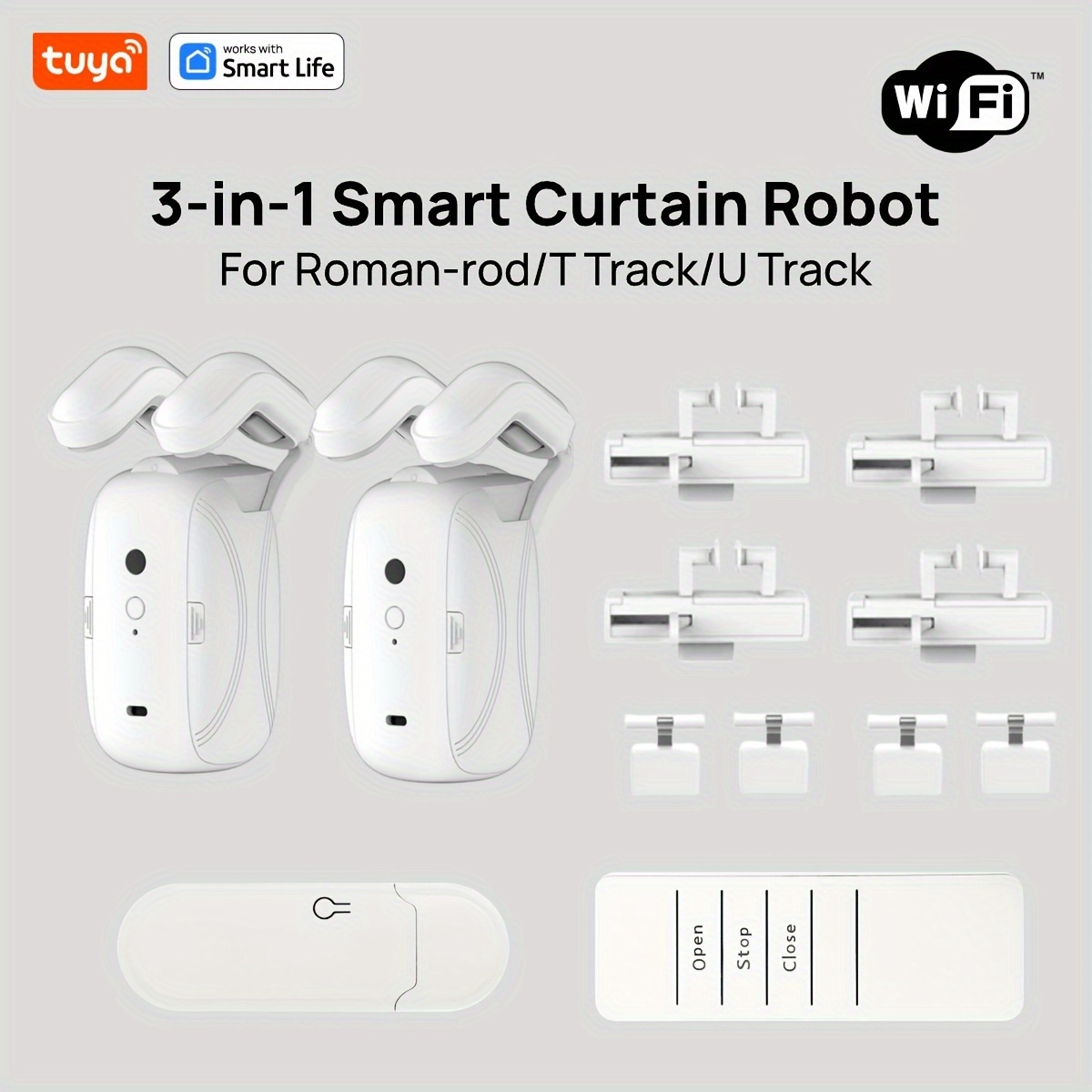 1/2PCS Tuya Smart WiFi Curtain - Smart Home Living recension och pris