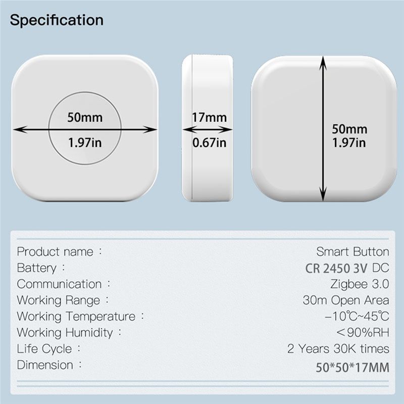 Tuya Zigbee Wireless Mini Swit - Smart Home Recommendations recension och pris
