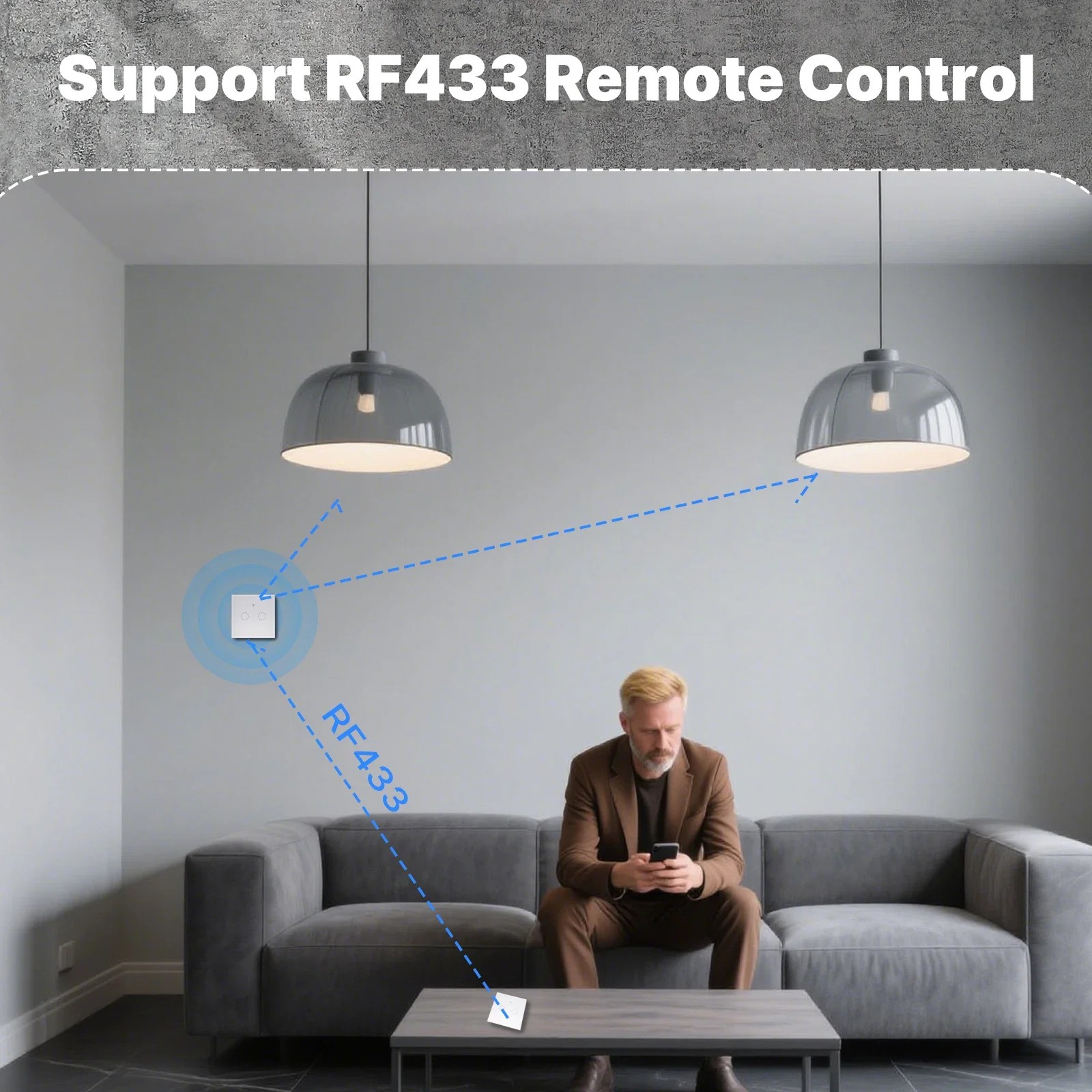 MOES WiFi+RF433 Smart Touch Sw - Smart Home Moes recension och pris