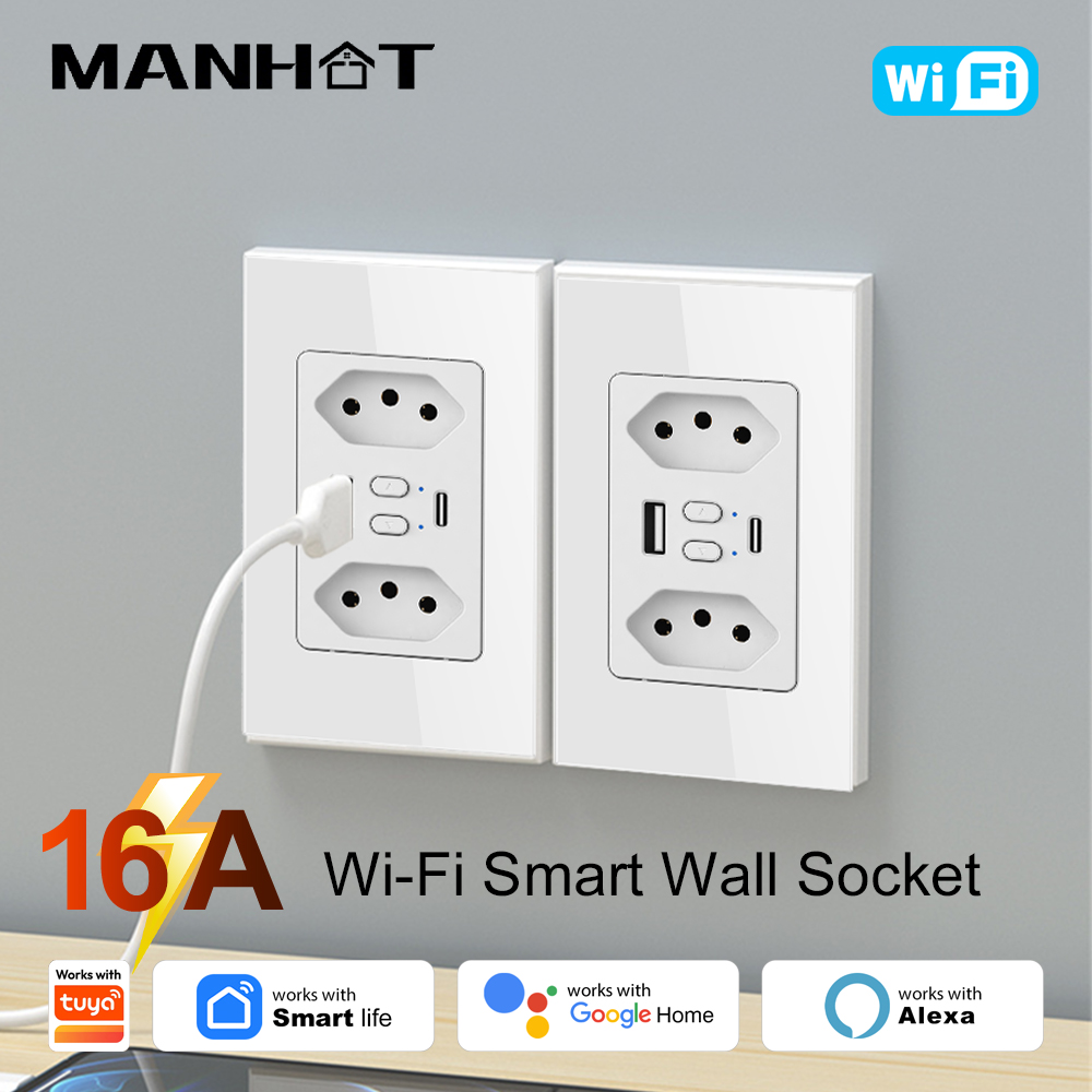 MANHOT Wifi Smart Brazil Socke - Smart Home Energy recension och pris
