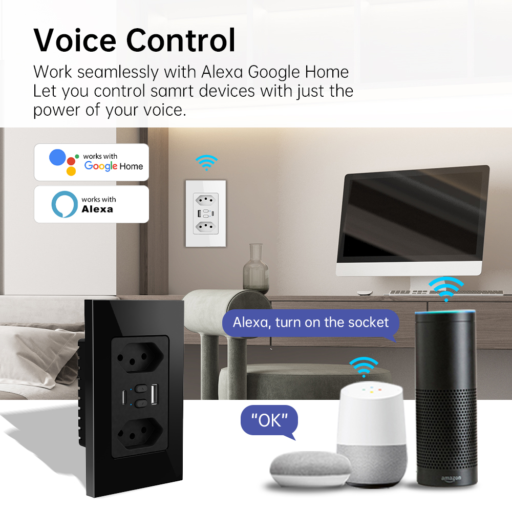 MANHOT Wifi Smart Brazil Socke - Smart Home Energy recension och pris