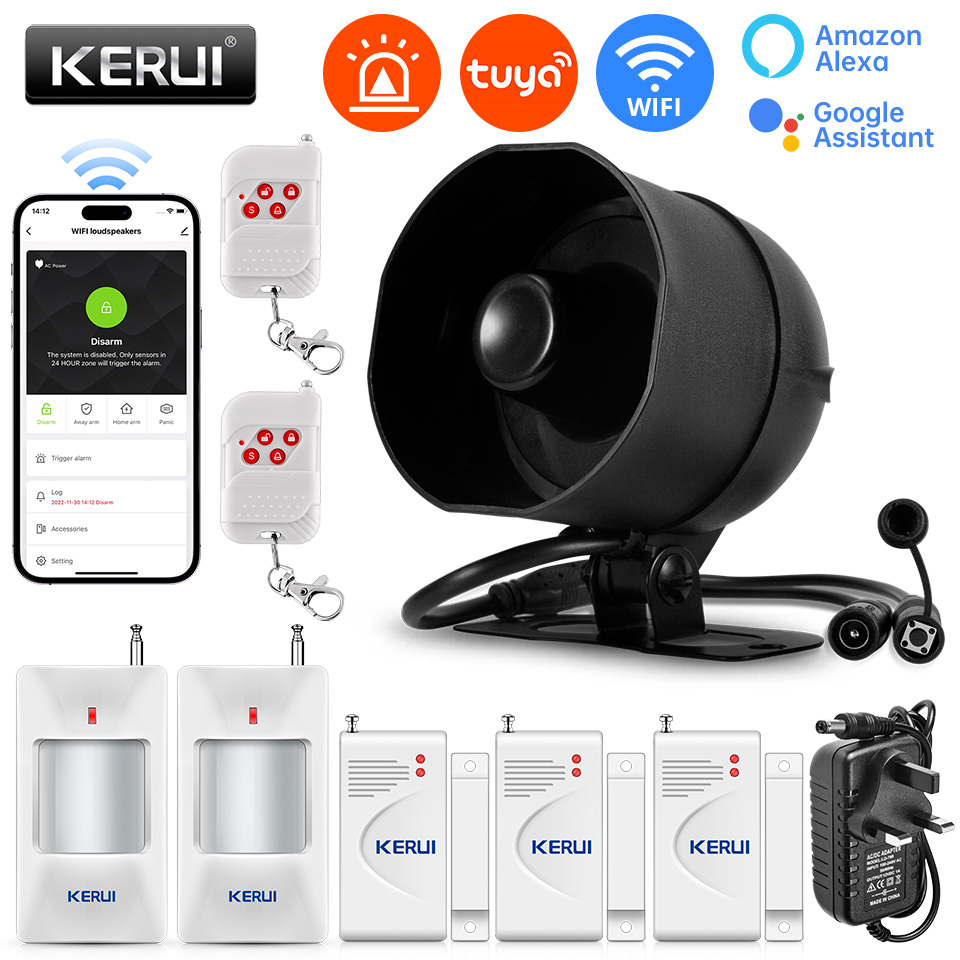 KERUI 120db Siren Alarm System - Smart Home Ecosystems recension och pris