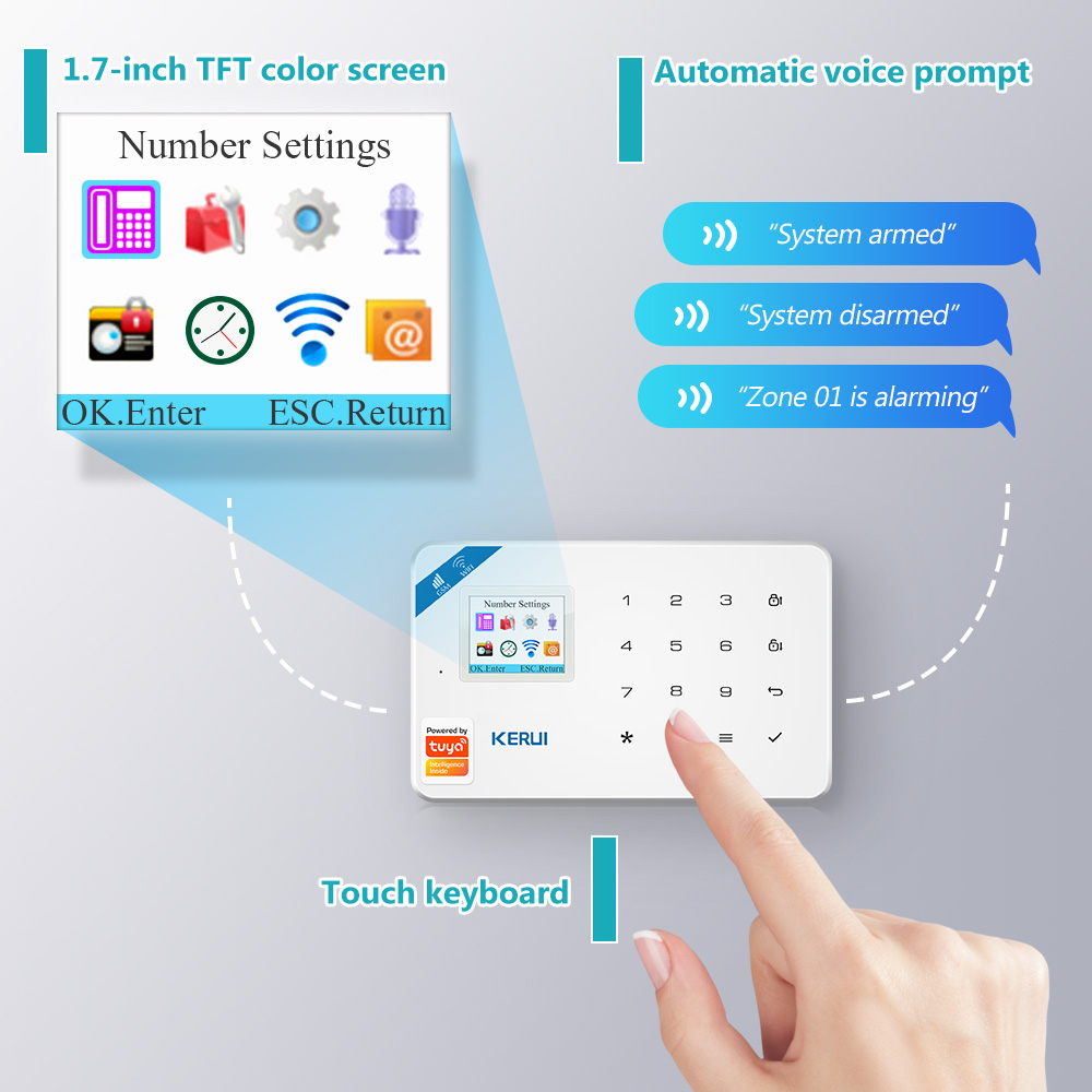 KERUI W181 Alarm System Secutr - Smart Home Cctv recension och pris