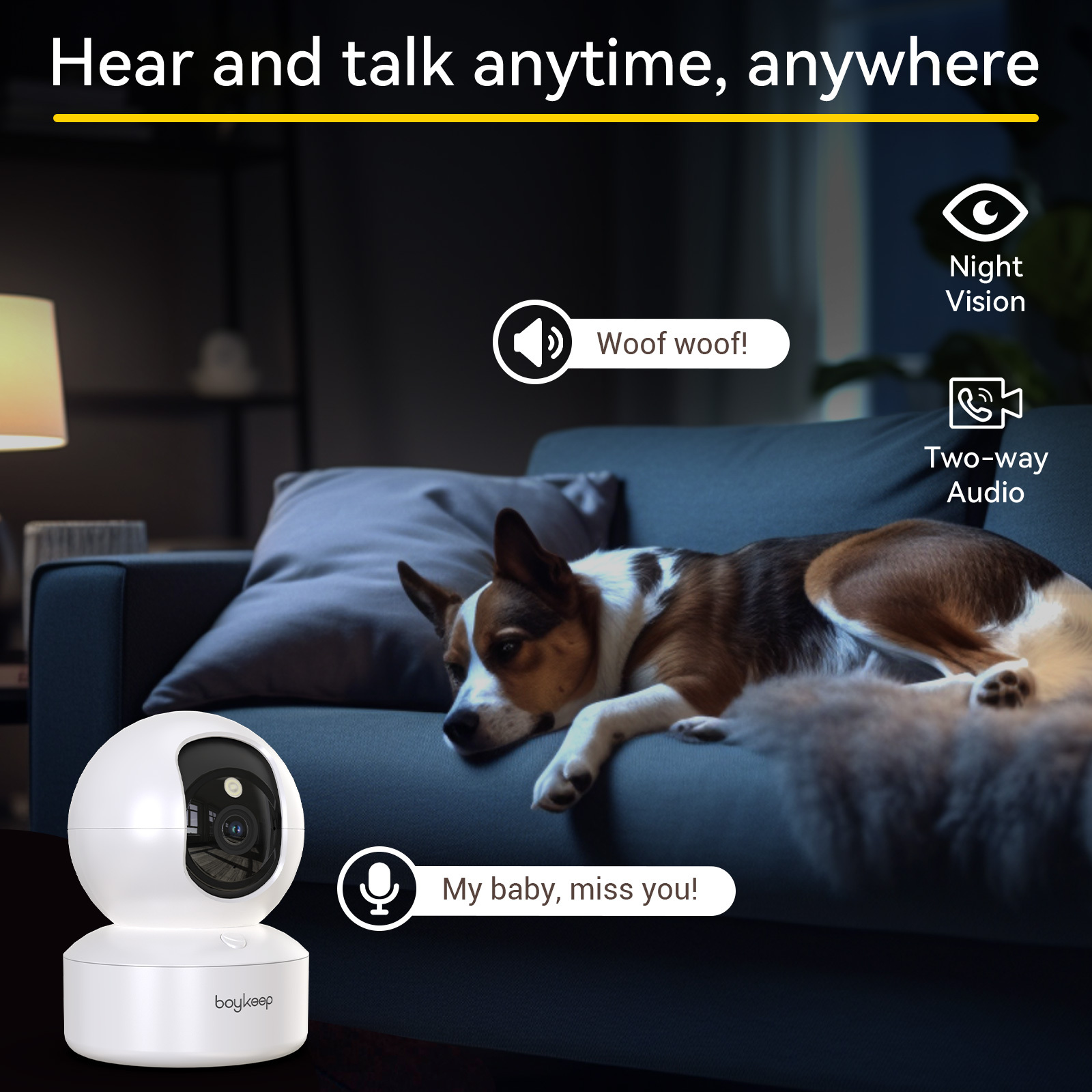 BoyKeep Smart Camera 2K Securi - Smart Home Battery Camera Ezviz recension och pris