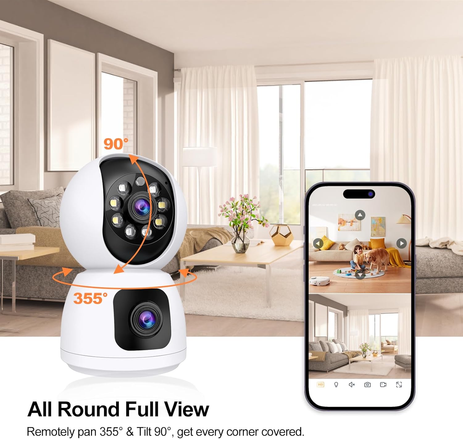 ANSVICAM Tuya Smart 4K 8MP Dua - Smart Home Battery Camera Ezviz recension och pris