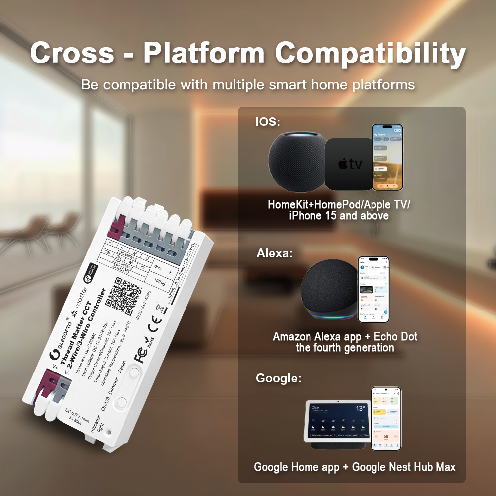 GLEDOPTO Thread Matter CCT PWM - Alexa Compatible Bulb recension och pris