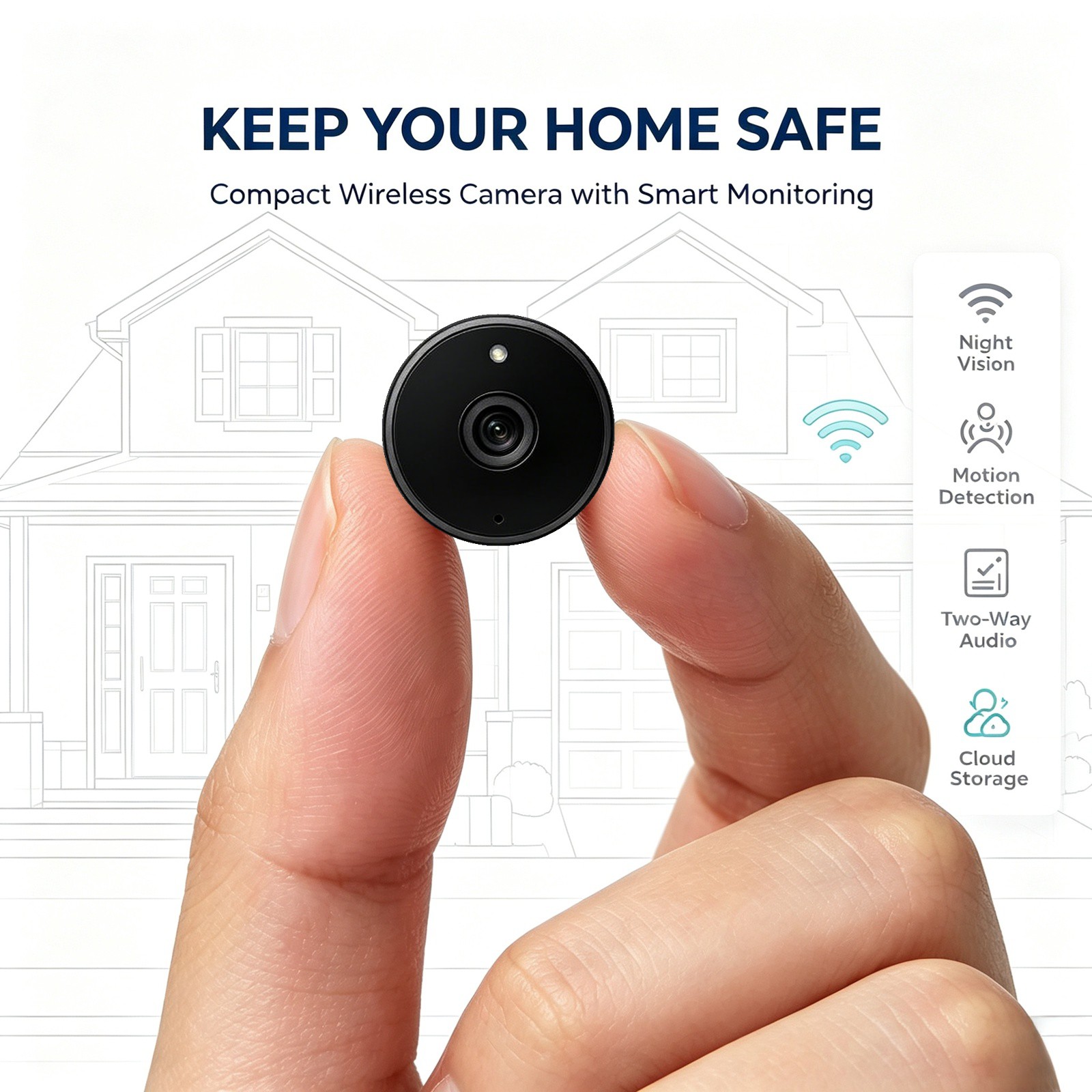 WQ28 WIFI Smart Surveillance M - Smart Home Devices Images recension och pris