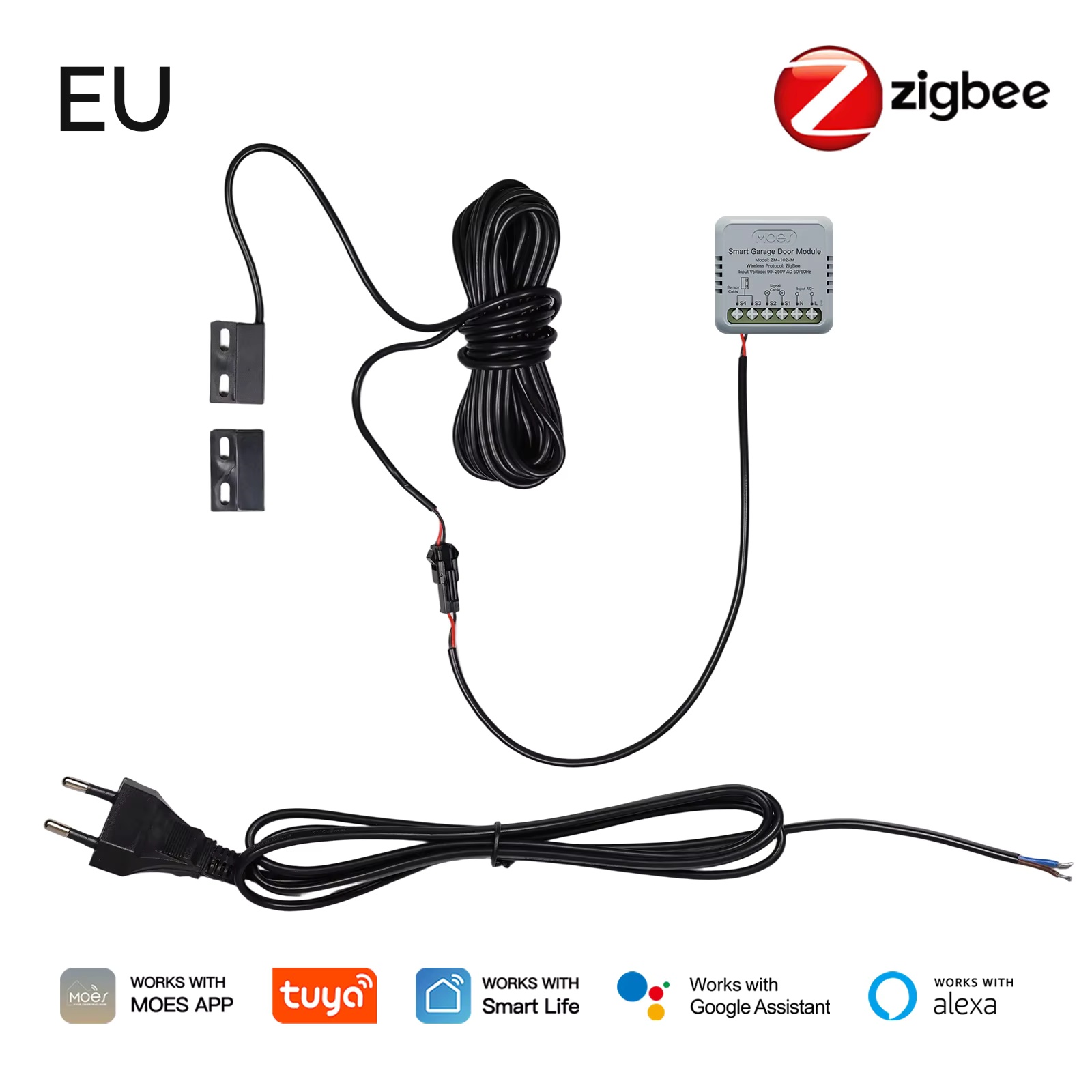 MOES Zigbee Garage Door Contro - Smart Home Moes recension och pris