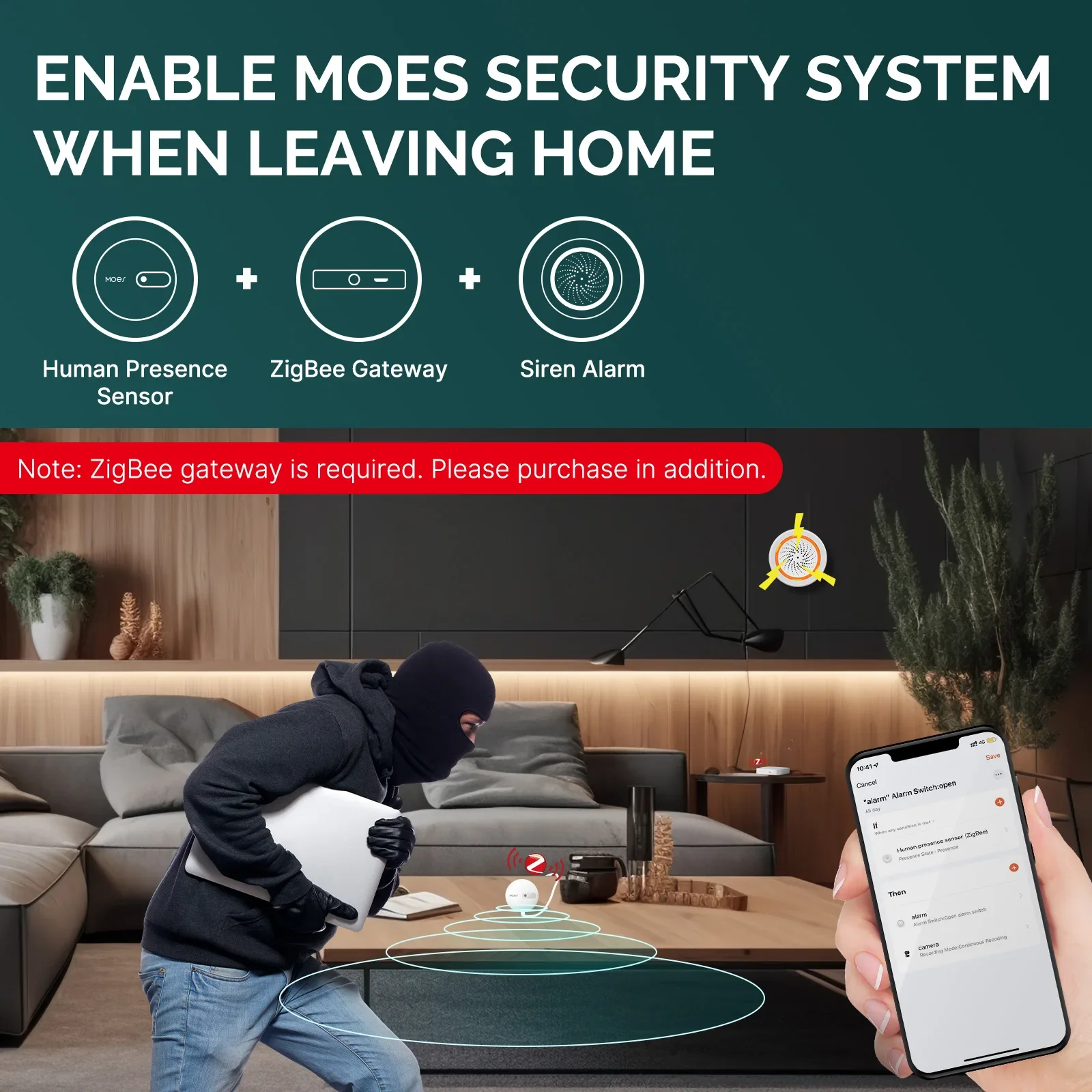 MOES ZigBee Human Presence Sen - Smart Home Moes recension och pris