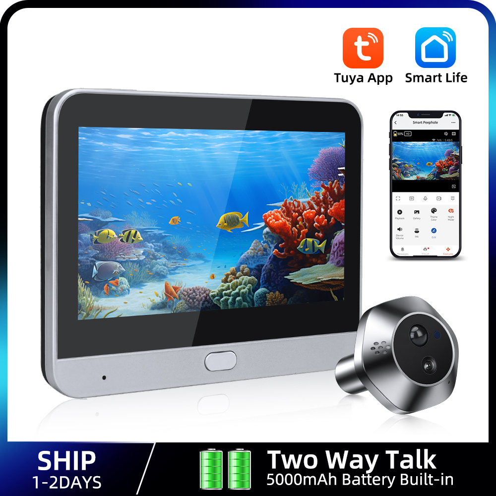 1080P WiFi Peephole Tuya Smart - Smart Home Battery Camera recension och pris