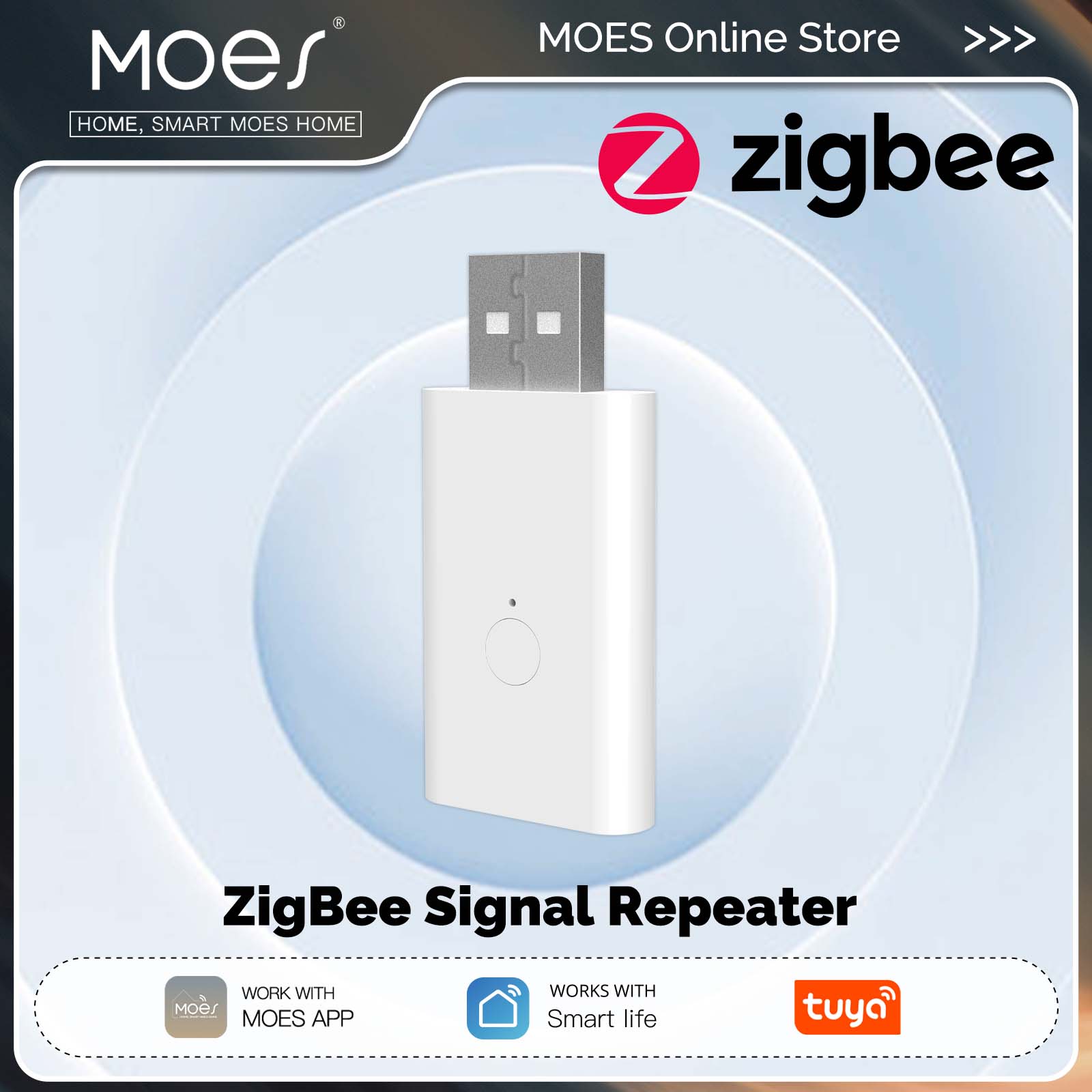 MOES Tuya ZigBee3.0 Signal Rep - Smart Home Moes recension och pris