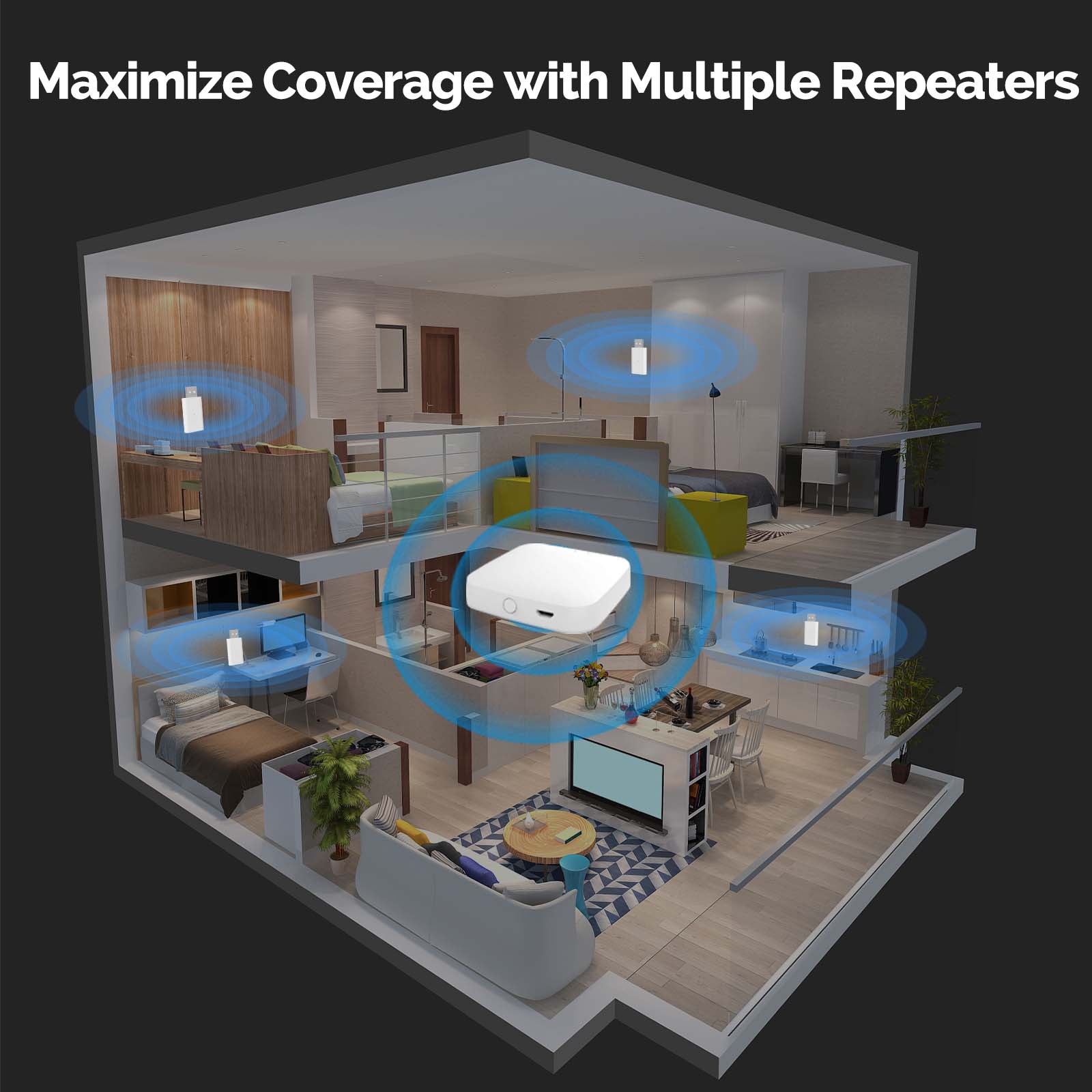 MOES Tuya ZigBee3.0 Signal Rep - Smart Home Moes recension och pris