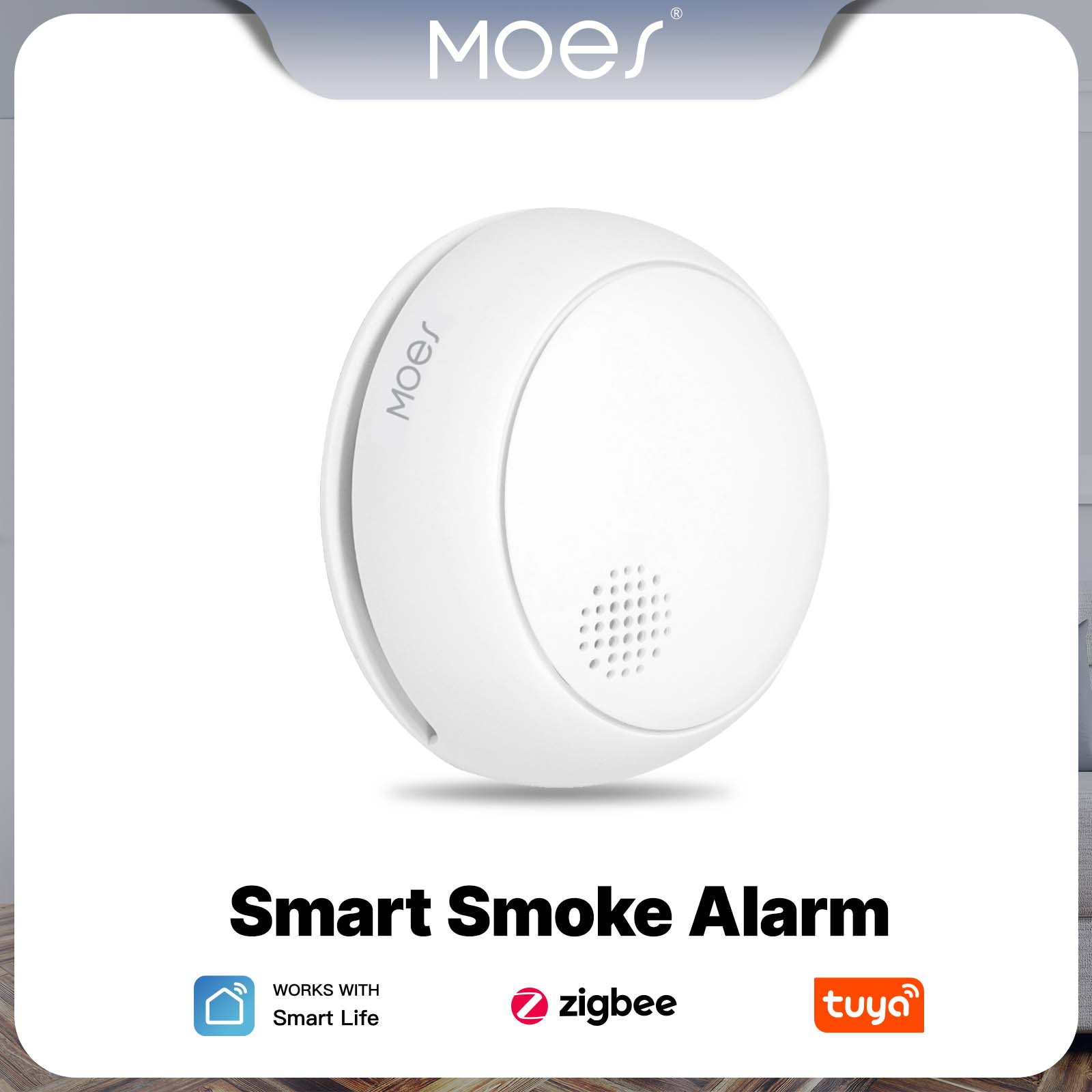 MOES ZigBee Smart Smoke Alarm  - Smart Home Moes recension och pris