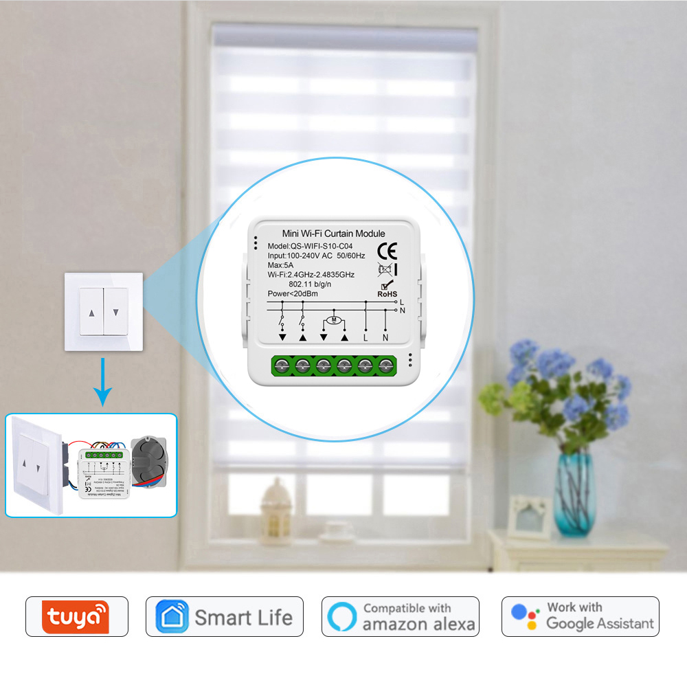 Tuya WiFi Zigbee Smart Curtain - Smart Home Z Wave recension och pris
